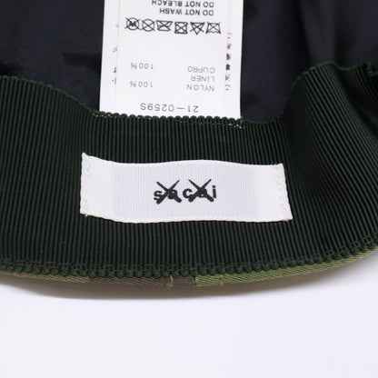 sacai KAWS 21SS Camo S-Logo Nylon Cap Green Size ONE SIZE