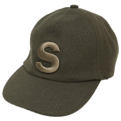 sacai 20AW S-Logo Wool Melton Cap Green Size 3