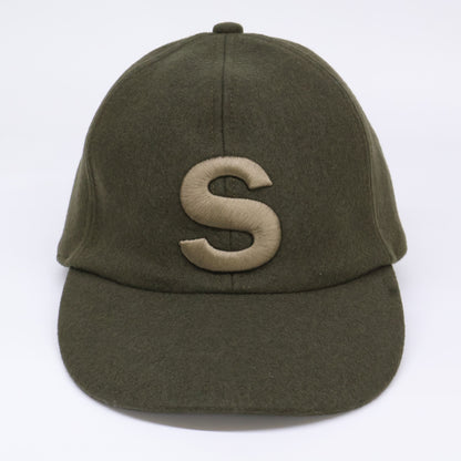 sacai 20AW S-Logo Wool Melton Cap Green Size 3