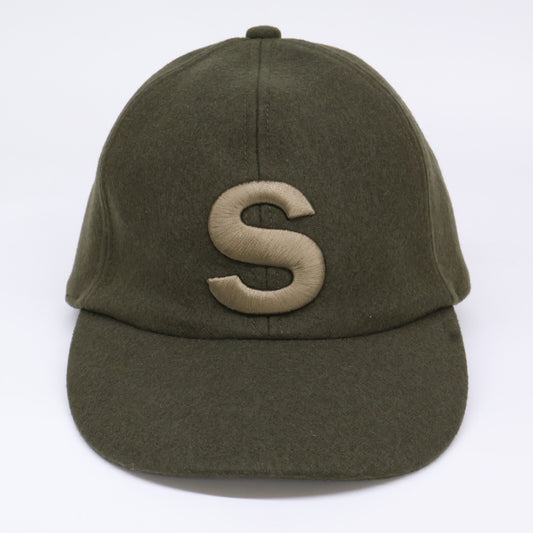 sacai 20AW S-Logo Wool Melton Cap Green Size 3