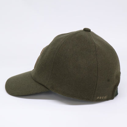 sacai 20AW S-Logo Wool Melton Cap Green Size 3