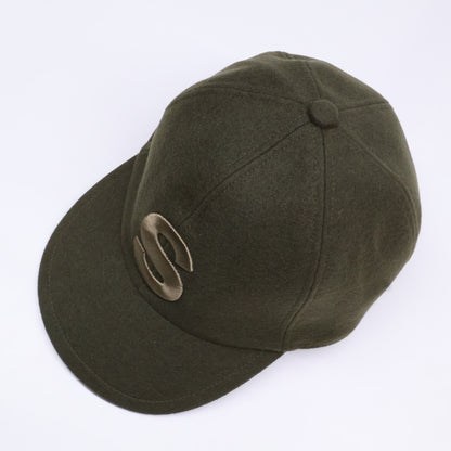 sacai 20AW S-Logo Wool Melton Cap Green Size 3