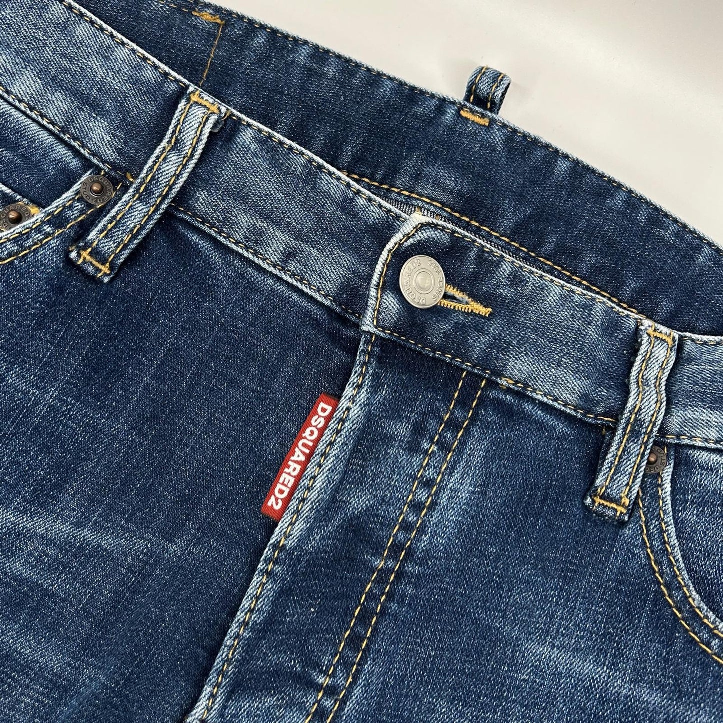 Dsquared2 DSQUARED Blue Button Fly Skinny Jeans Size 46