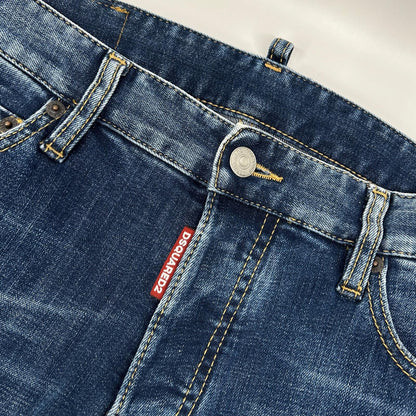 Dsquared2 DSQUARED Blue Button Fly Skinny Jeans Size 46