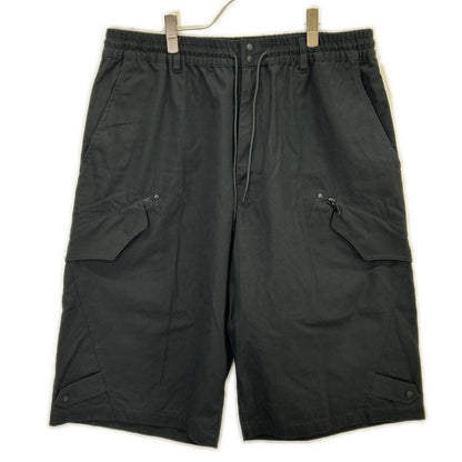 Y-3 Black Cotton Workwear Cargo Shorts Pants Size XL