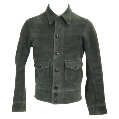 RRL Hadley Suede Jacket Moss Green Size XS/TP