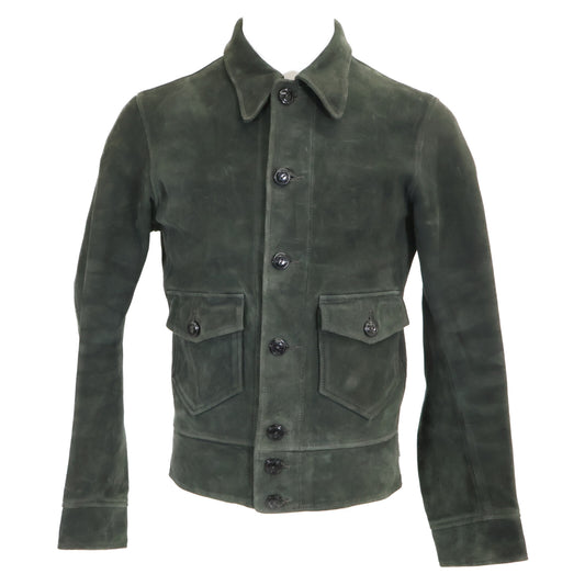 RRL Hadley Suede Jacket Moss Green Size XS/TP