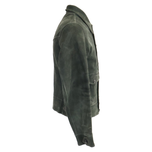 RRL Hadley Suede Jacket Moss Green Size XS/TP