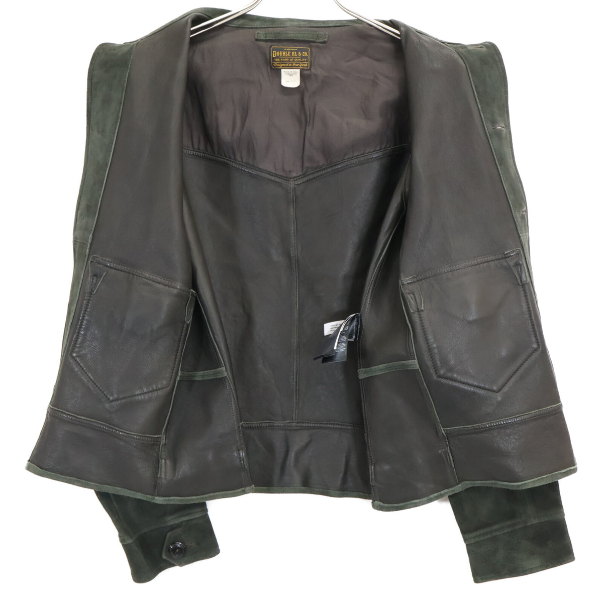 RRL Hadley Suede Jacket Moss Green Size XS/TP
