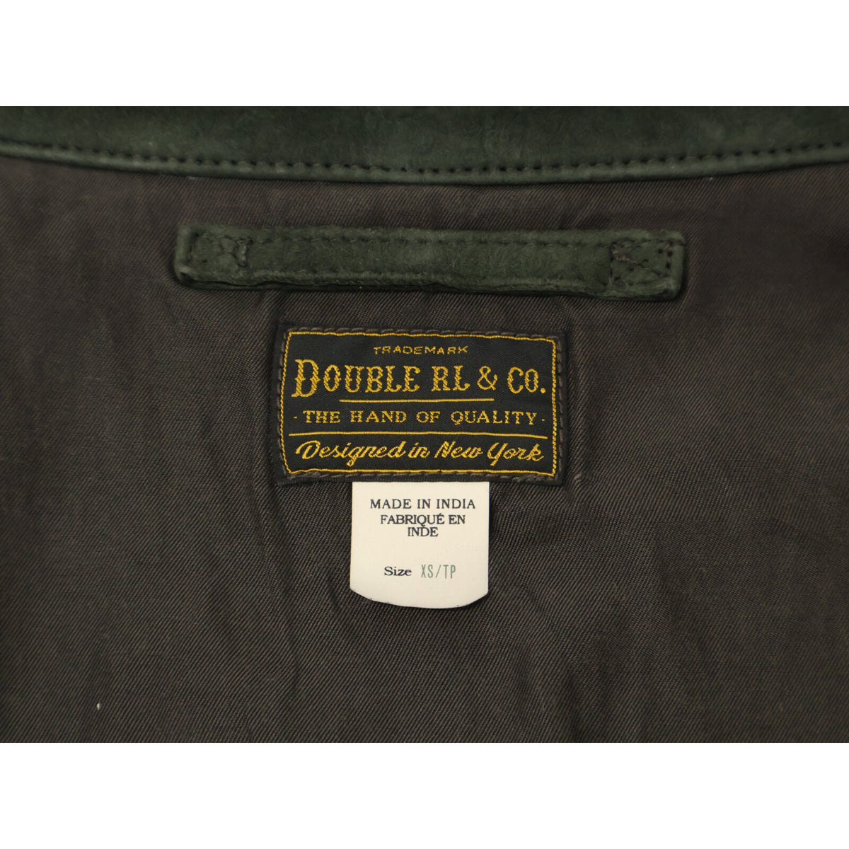 RRL Hadley Suede Jacket Moss Green Size XS/TP