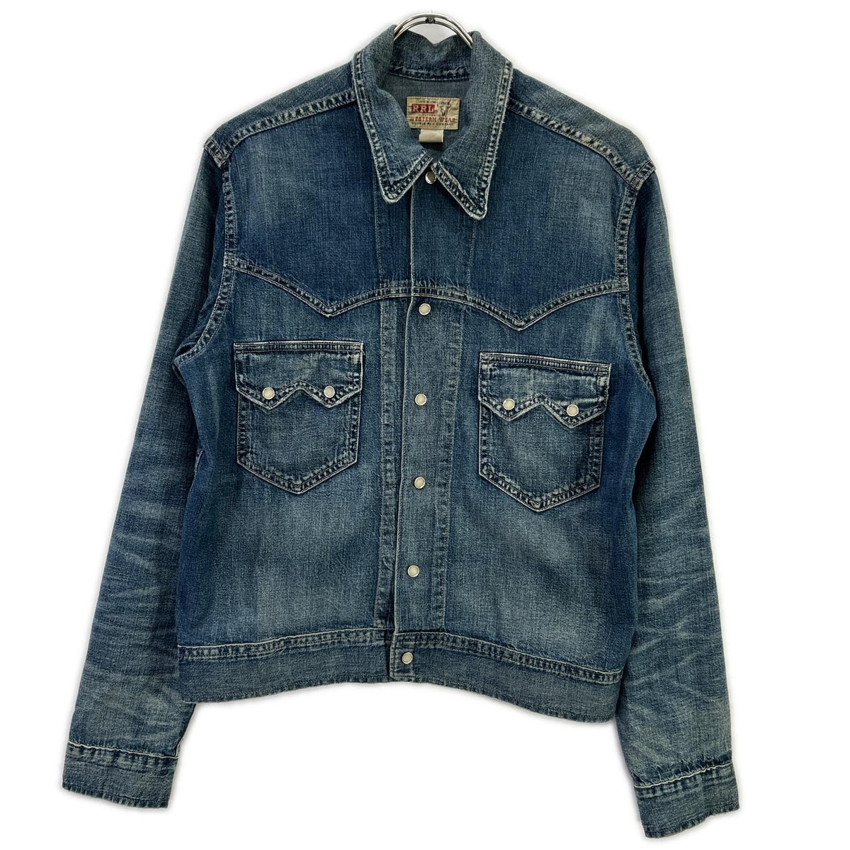 RRL Hewson True Indigo Denim Western Jacket Size S