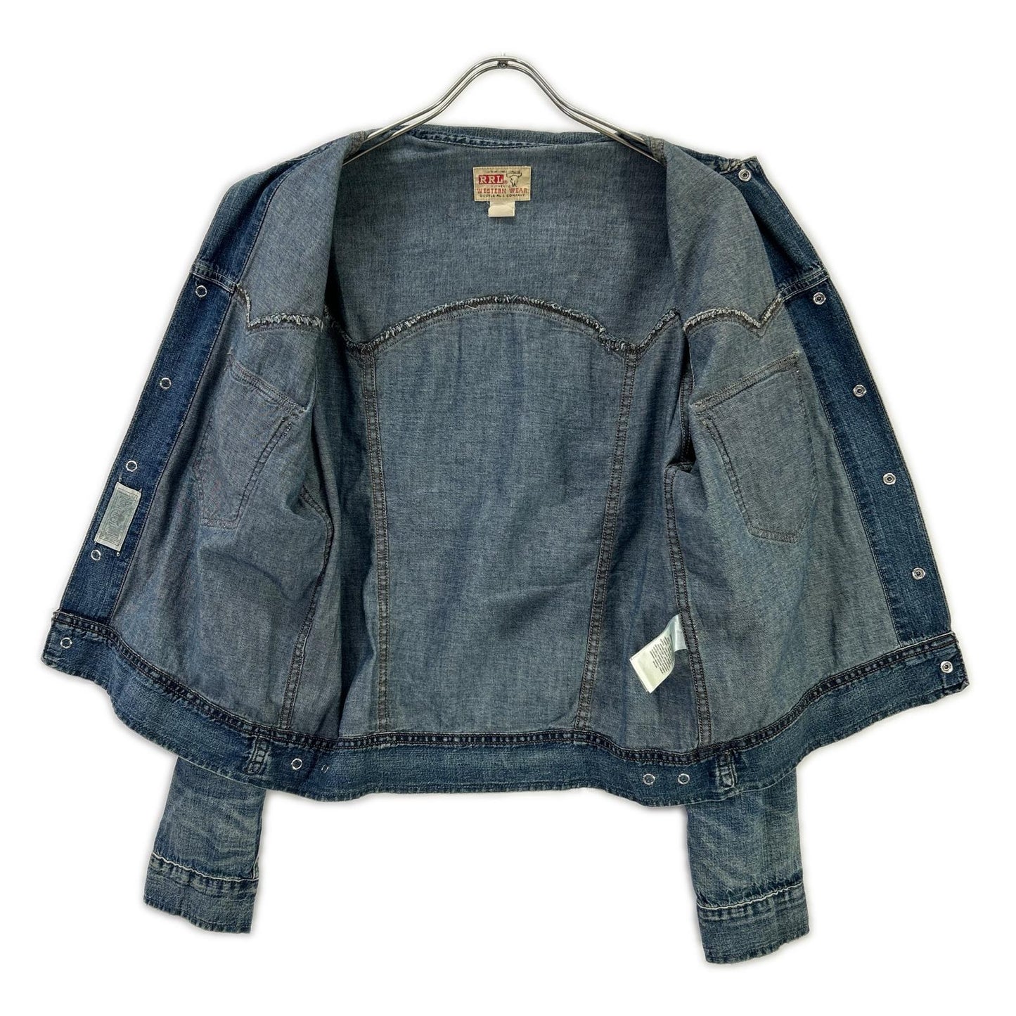 RRL Hewson True Indigo Denim Western Jacket Size S