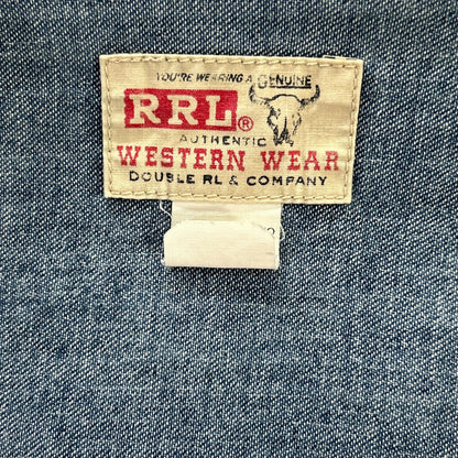 RRL Hewson True Indigo Denim Western Jacket Size S