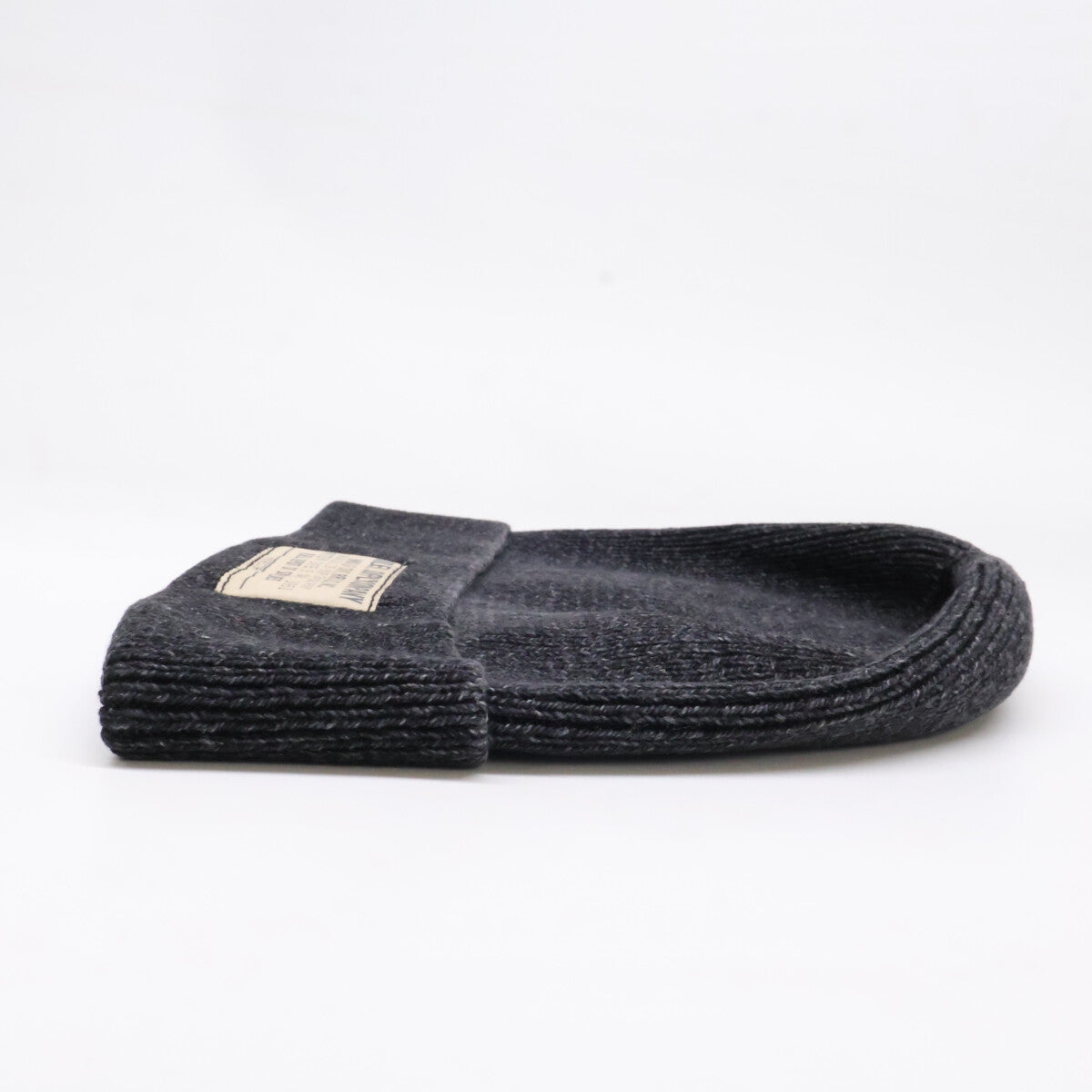 RRL Black Indigo Cotton Watch Cap Size ONE 47CM