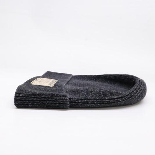 RRL Black Indigo Cotton Watch Cap Size ONE 47CM