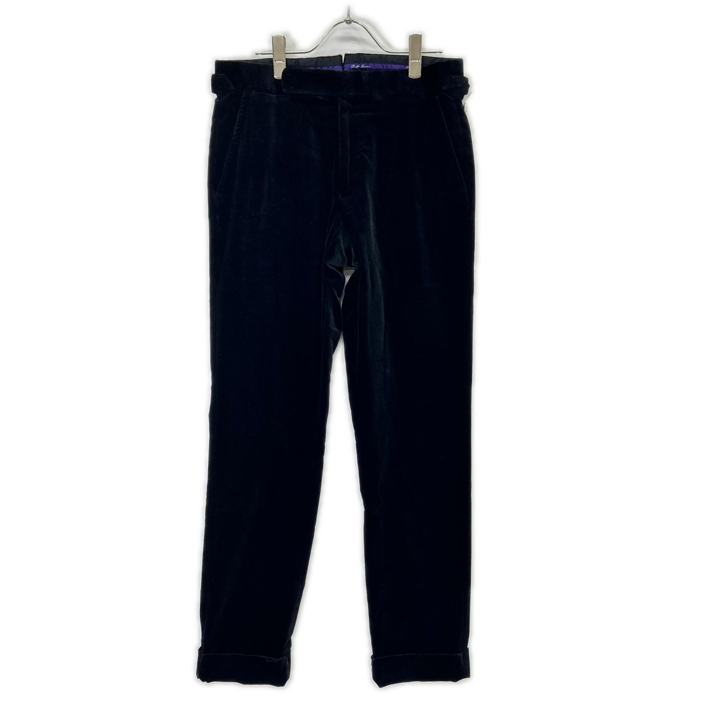 RalphLauren PURPLE LABEL Italian Black Tapered Pants Size 28