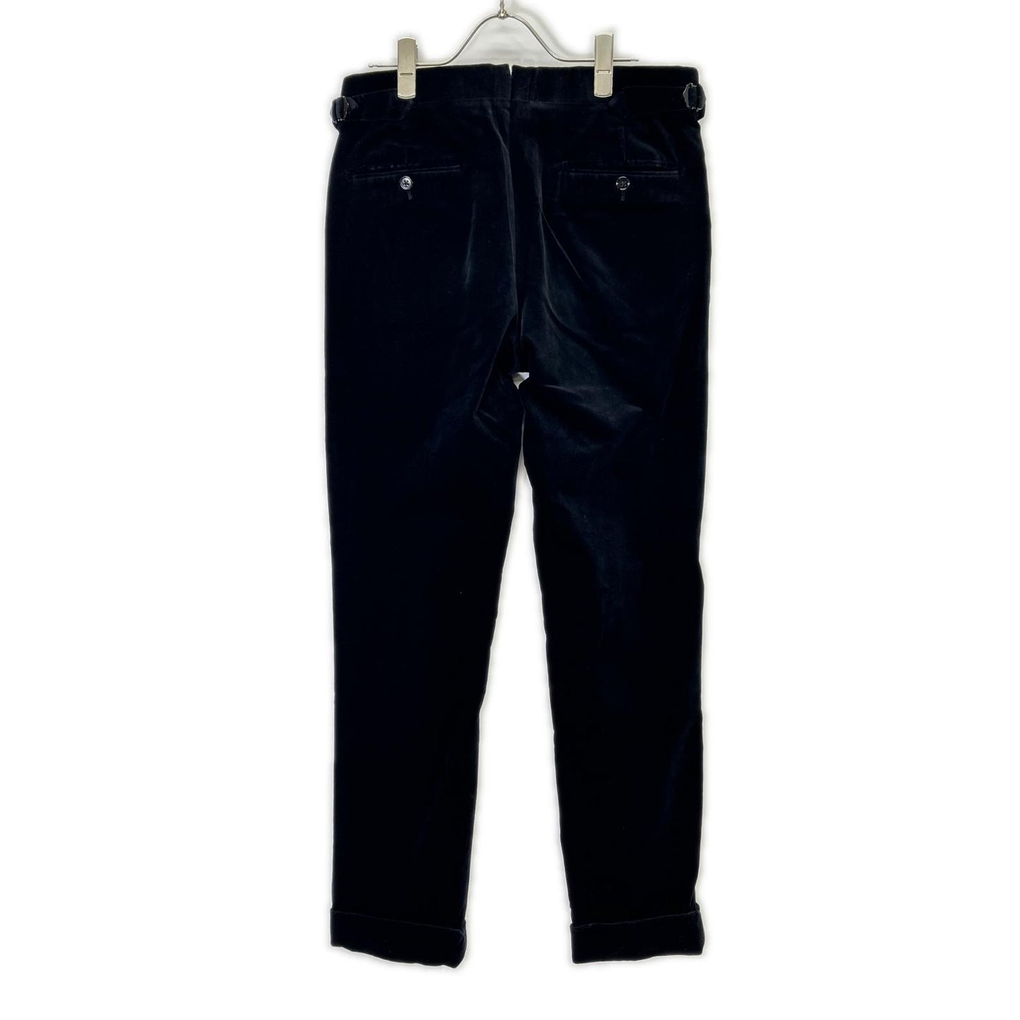 RalphLauren PURPLE LABEL Italian Black Tapered Pants Size 28