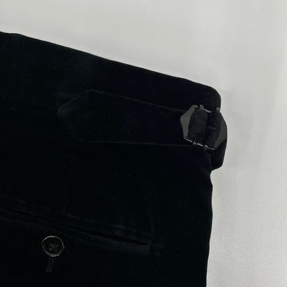 RalphLauren PURPLE LABEL Italian Black Tapered Pants Size 28