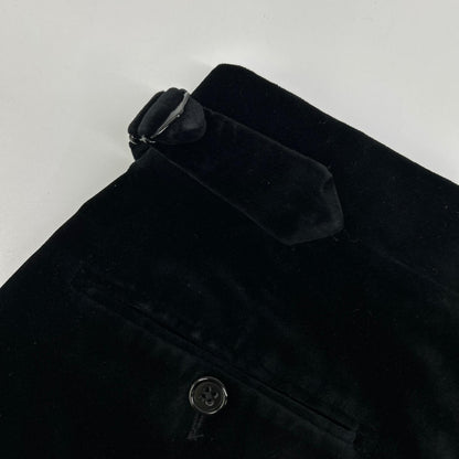 RalphLauren PURPLE LABEL Italian Black Tapered Pants Size 28