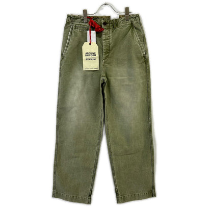 DENHAM Archive Uniform S2 Khaki Chino Military Pants Size 28