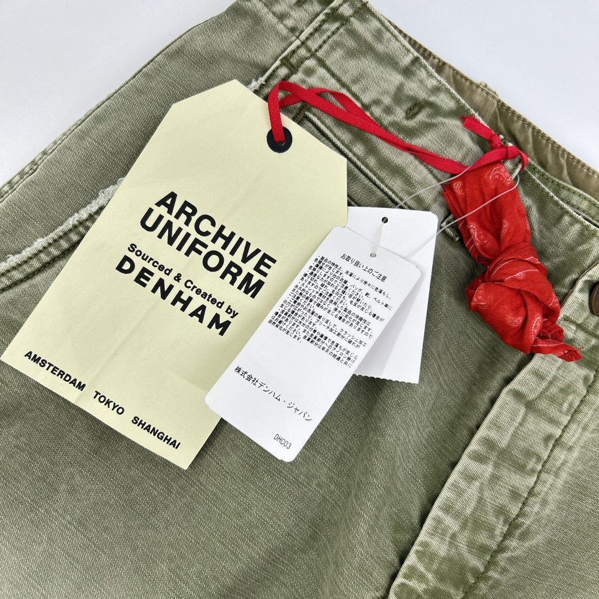DENHAM Archive Uniform S2 Khaki Chino Military Pants Size 28
