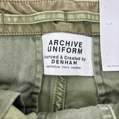 DENHAM Archive Uniform S2 Khaki Chino Military Pants Size 28