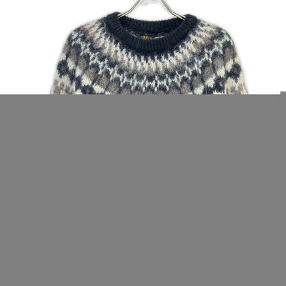BATONER Black Mohair Nordic Crew Neck Sweater Size 1