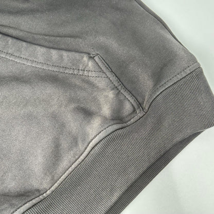 COACH Gray Garment Dye Dice Logo Relaxed Hoodie Size S