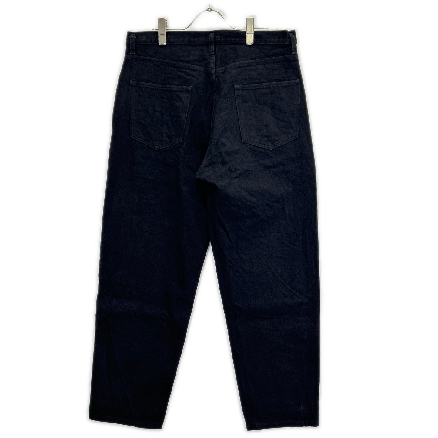 COMOLI C03-03005 Black Tapered Denim Jeans Size 2