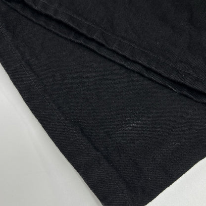 COMOLI C03-03005 Black Tapered Denim Jeans Size 2