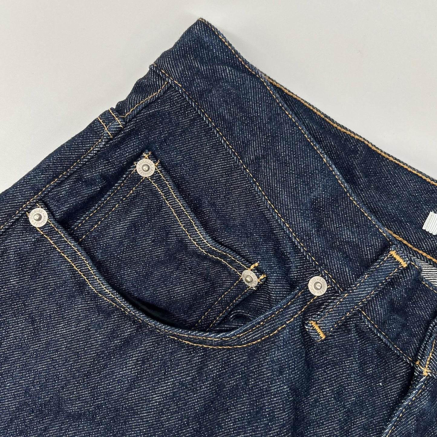 AURALEE A00P03DM Hard Twist Denim Wide Pants Indigo Size 30