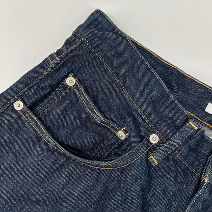AURALEE A00P03DM Hard Twist Denim Wide Pants Indigo Size 30