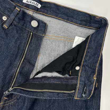 AURALEE A00P03DM Hard Twist Denim Wide Pants Indigo Size 30