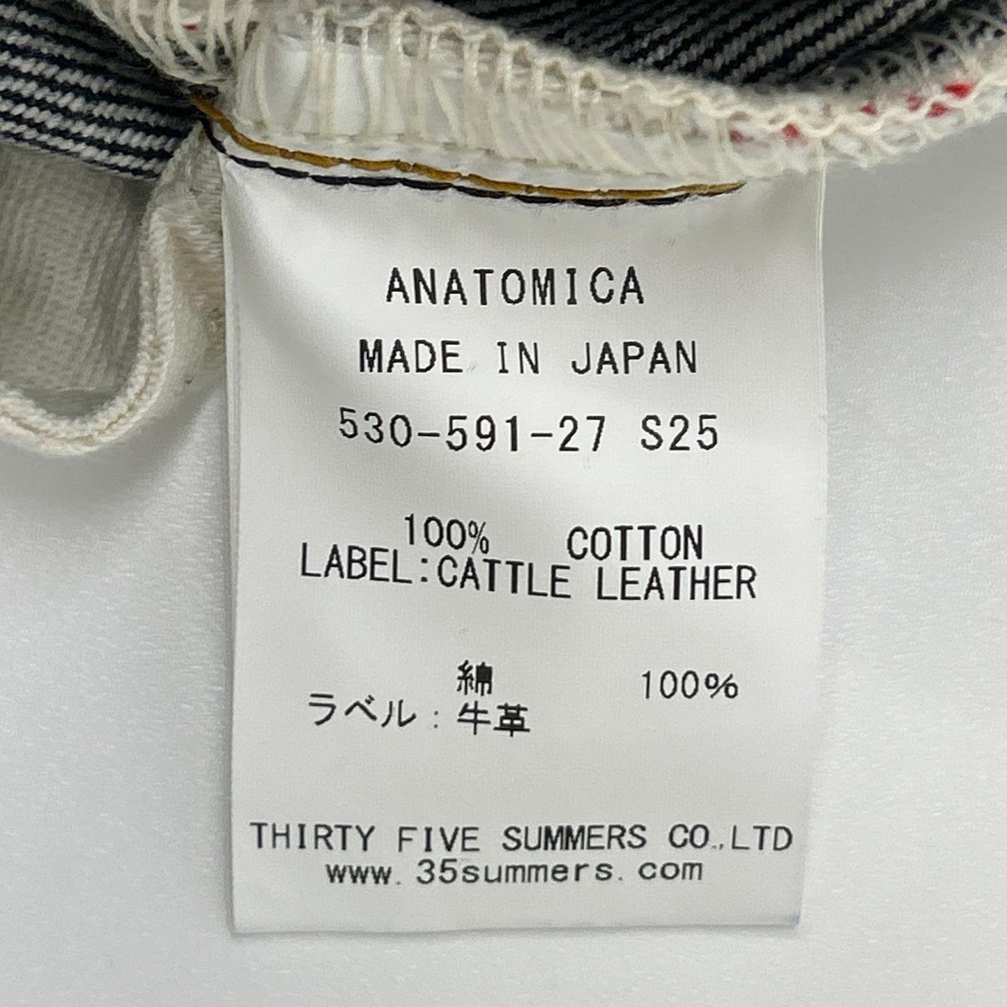 ANATOMICA 25SS 11618 B Denim Button Fly Jeans Indigo Size 33