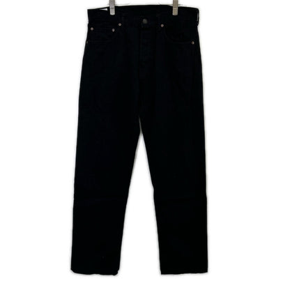 ANATOMICA 24SS Button Fly Tapered Black Denim Jeans Size 34
