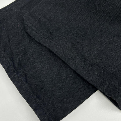 ANATOMICA 24SS Button Fly Tapered Black Denim Jeans Size 34