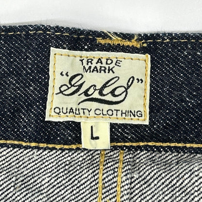 GOLD Recycled Suvin 14oz Denim 5-Pocket Pants Indigo Size L