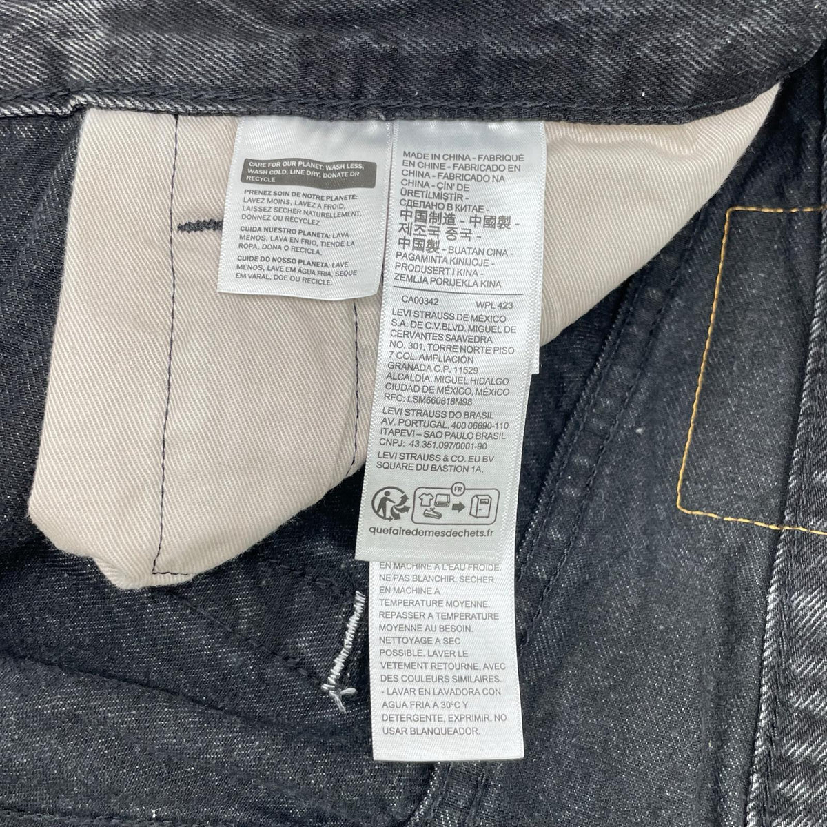 LEVI'S EDIFICE Exclusive 30th Anniv Jeans Black Size W32L30