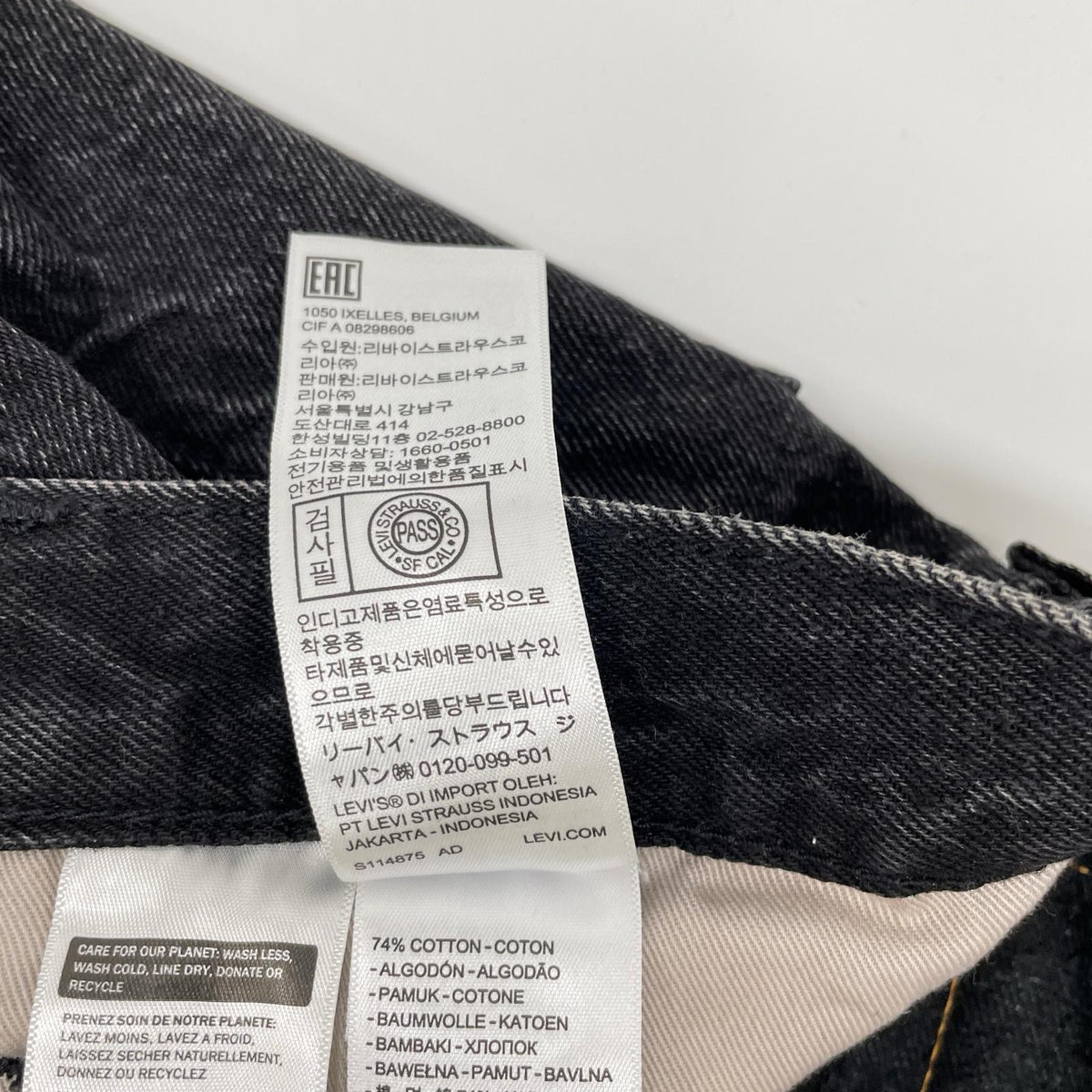 LEVI'S EDIFICE Exclusive 30th Anniv Jeans Black Size W32L30
