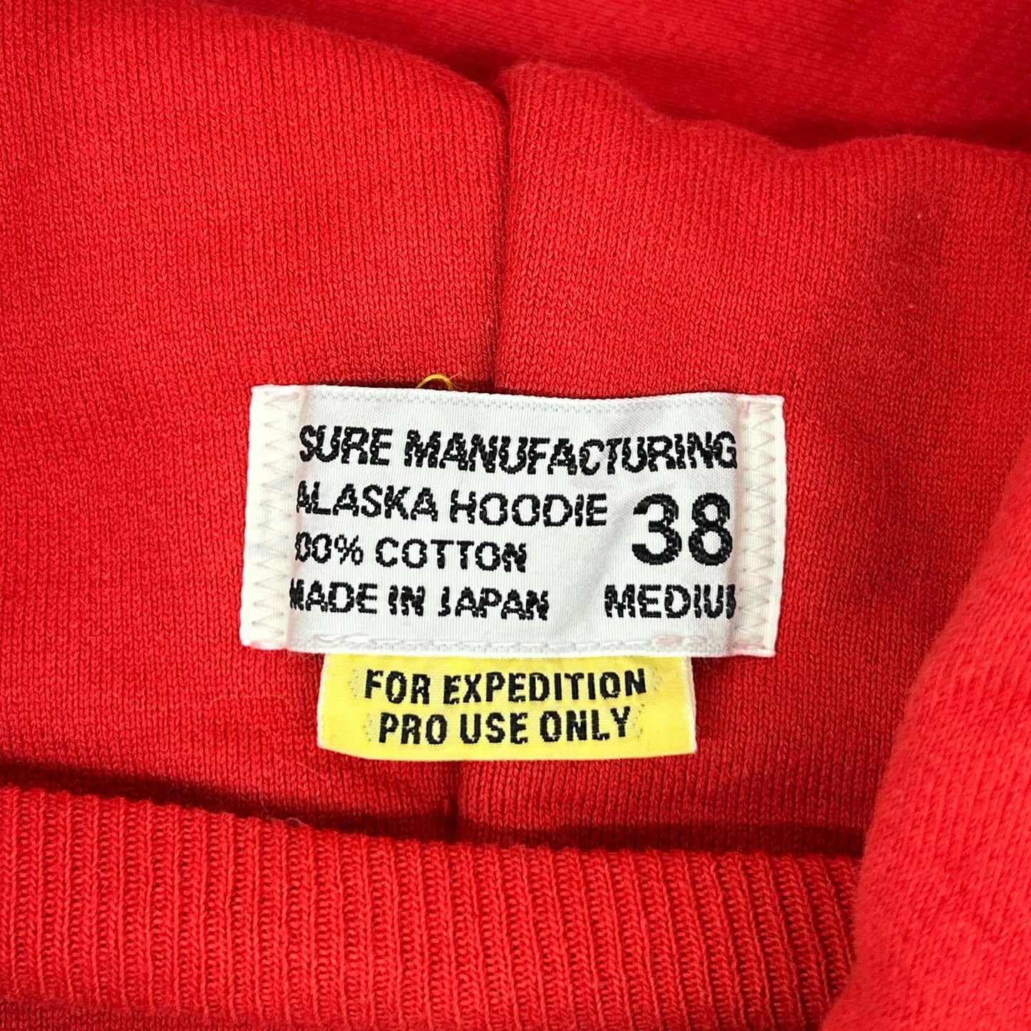 SURE MANUFACTURING Alaska Drawstring Hoodie Red Size 38