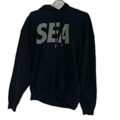 WIND AND SEA OG Sea Logo Hoodie Sweatshirt Black Size M