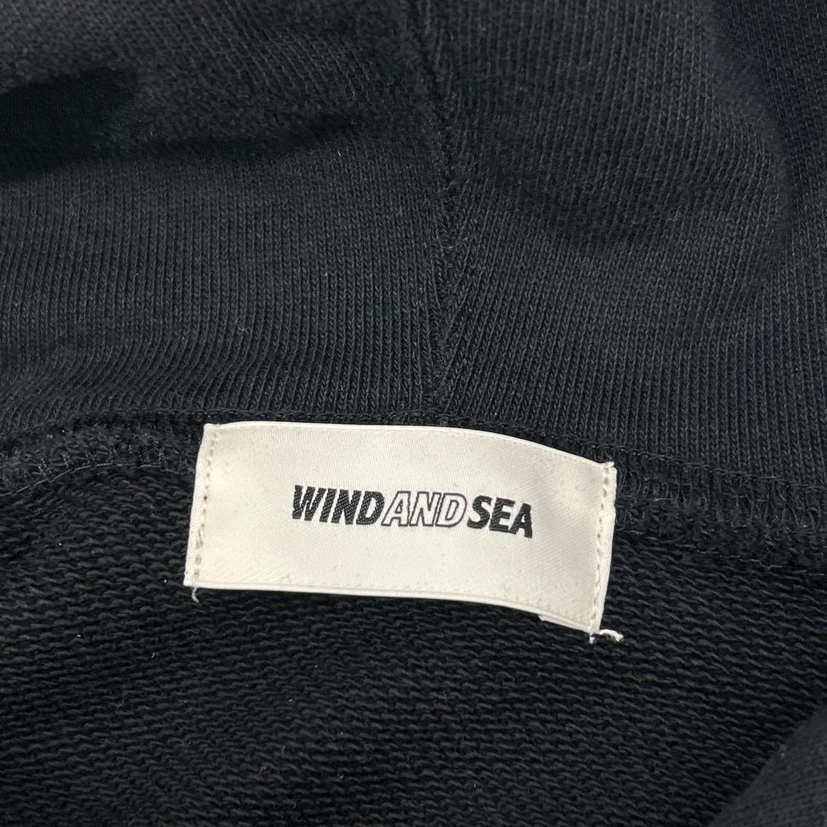 WIND AND SEA OG Sea Logo Hoodie Sweatshirt Black Size M