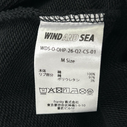 WIND AND SEA OG Sea Logo Hoodie Sweatshirt Black Size M