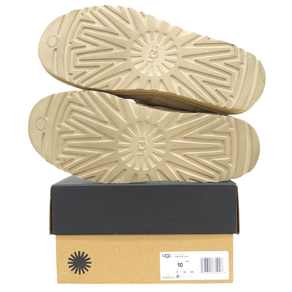 UGG Calvin Suede Clog Sabo Sandals Beige Size 10(US)
