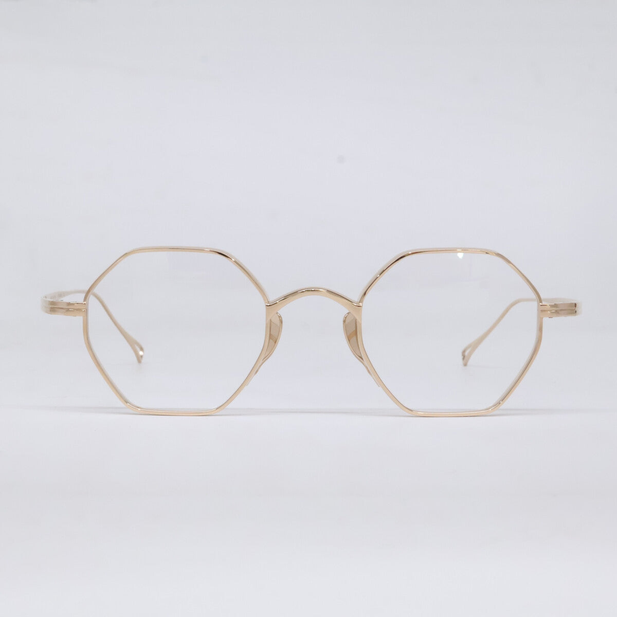 KameManNen KMN152 GD Octagon Eyeglasses Gold Size 46X23-145