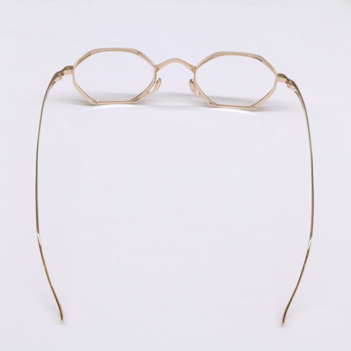 KameManNen KMN152 GD Octagon Eyeglasses Gold Size 46X23-145