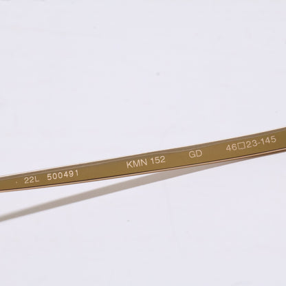 KameManNen KMN152 GD Octagon Eyeglasses Gold Size 46X23-145