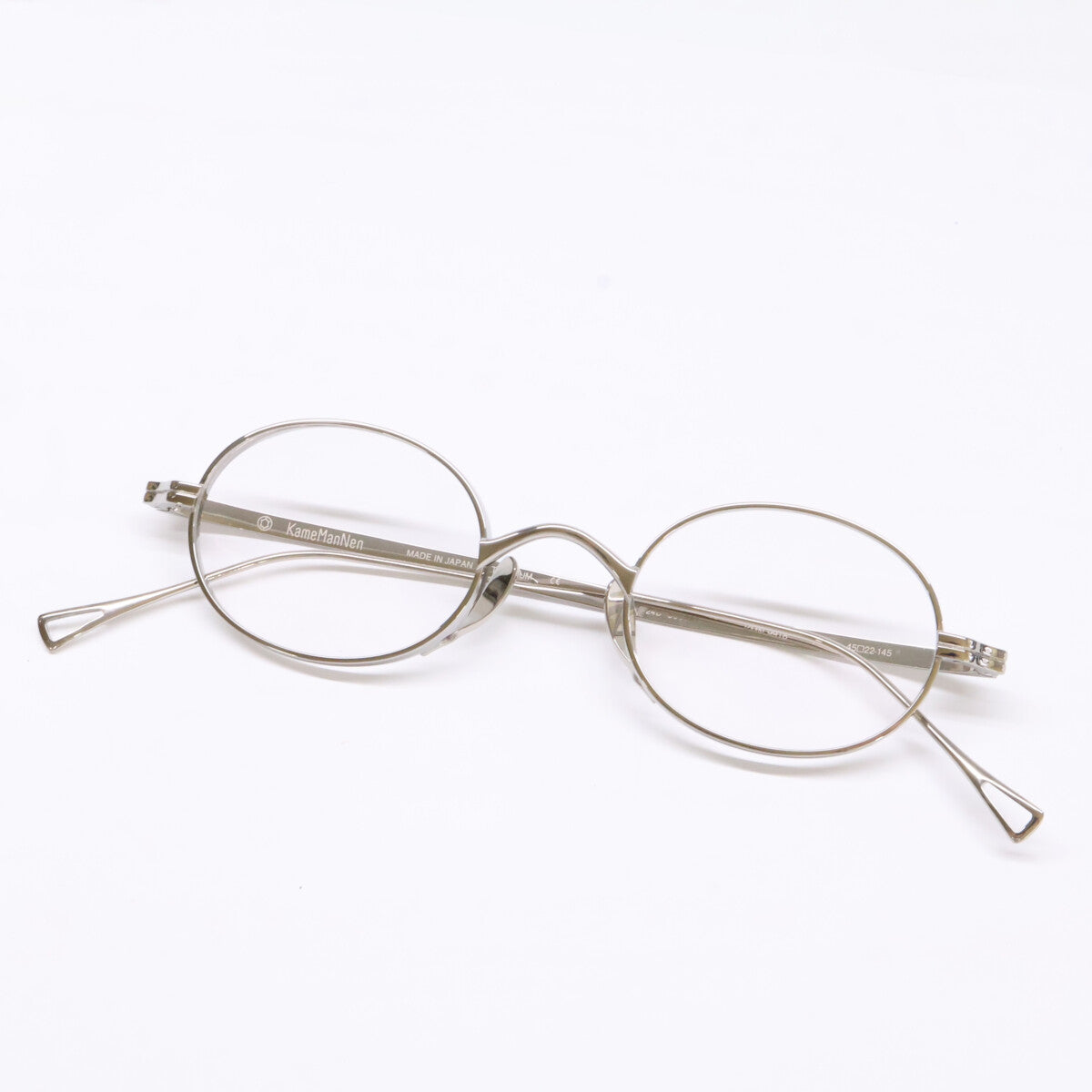 KameManNen KMN9918 TS Oval Eyeglasses Silver Size 45X22-145