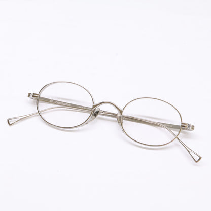 KameManNen KMN9918 TS Oval Eyeglasses Silver Size 45X22-145