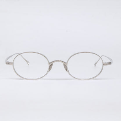KameManNen KMN9918 TS Oval Eyeglasses Silver Size 45X22-145